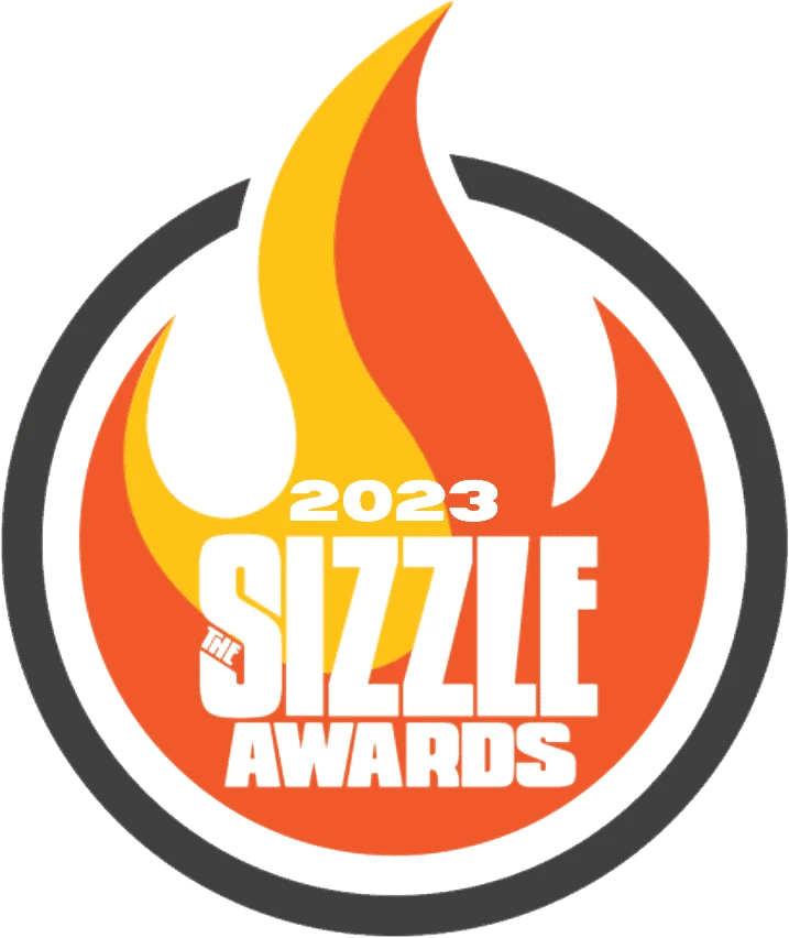 Sizzle Awards winner badge